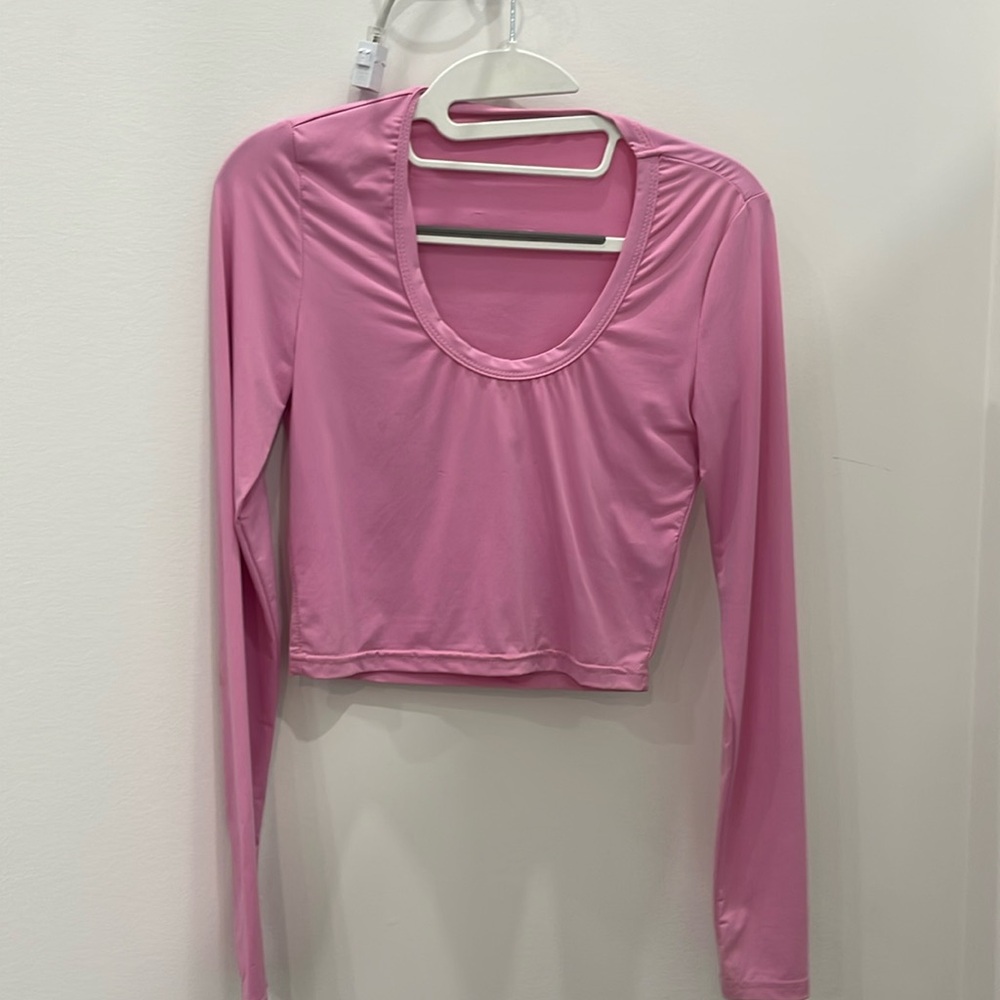 Bubblegum Pink long sleeve top